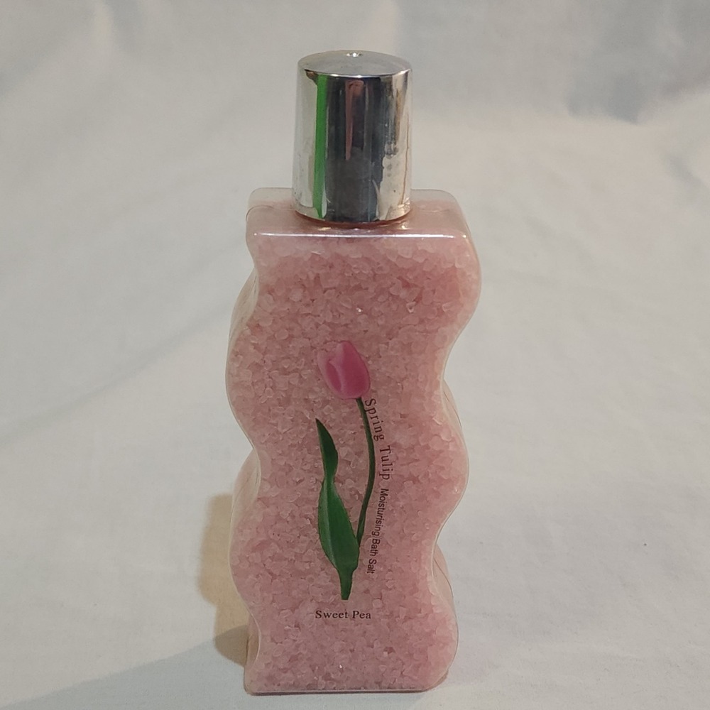 Spring Tulip Bath Salts Sweet Pea Vintage 6.7 oz Pink New